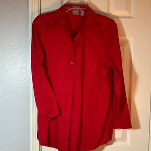 Chico's Red Button Down Shirt